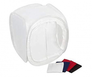 Godox Gabbia Di Luce 60x60x60 cm Diffusion Box + 4 Fondali (Rosso/Bianco/Nero/Blu)