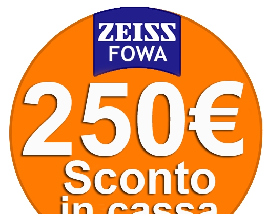 Sconto in cassa 250 euro