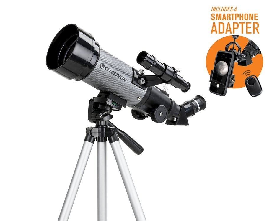 Celestron Travelscope 70 DX - Include raccordo foto per Smartphone, Barlow 2x e
filtro lunare