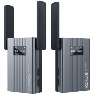 SYNCO TS SISTEMA WIRELESS UHF 150mt PROFESSIONALE OMNIDIREZIONALE A
LAVALIER BATT. INTEGRATA - 1 TRASMETTITORI + 1 RICEVITORERICEVITORE