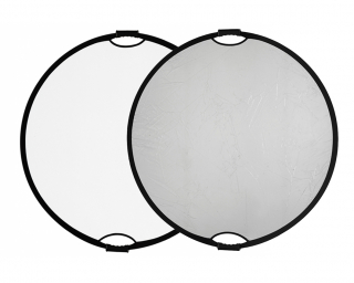 Quadralite - Collapsible Reflector w/Grip Silver-White 110cm