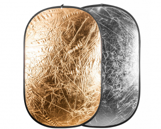 Quantuum - Collapsible Reflector 120x180cm Silver-Gold