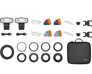 Godox Kit 2 luci flash macro Godox MF12 TTL