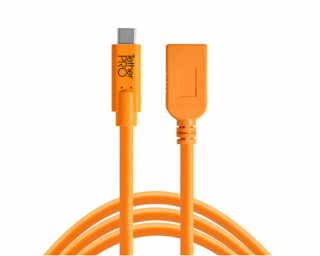 Tether Tools TetherPro cavo da USB-C a adattatore USB femmina 4.6m arancio
