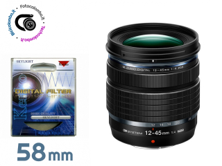Olympus Ob.ED 12-45 f4 in bulk con filtro