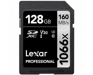 LEXAR 128GB Professional 1066X SDXC UHS-I V30