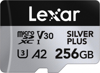 Lexar 256GB Microsdxc SILVER PLUS A2 V30
