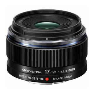 OM System  M.Zuiko Ob. 17 MM 1,8 II DIGITAL BLACK
