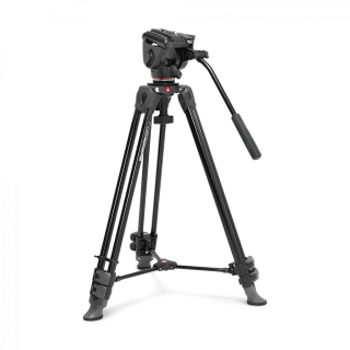 Manfrotto MVK500XAM Treppiede video in alluminio MVT502AM con Testa Fluid 500X