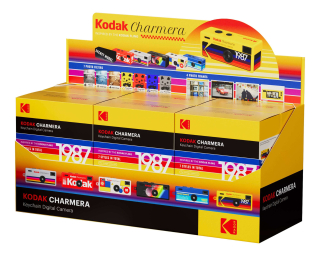 Kodak Charmera - Pack 6x - Mini Fotocamera Portachiavi - con espositore