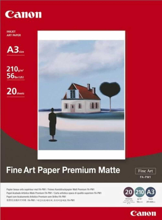 Canon - Carta A3 FA-PM1 Fine Art Premium Matte 210 Gr. 20 F.