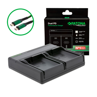 Patone Premium Dual PD Performance Charger per nikon EN-EL15