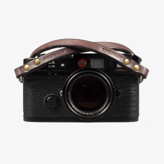 Bronkey Berlin #102 - Brown Leather camera strap