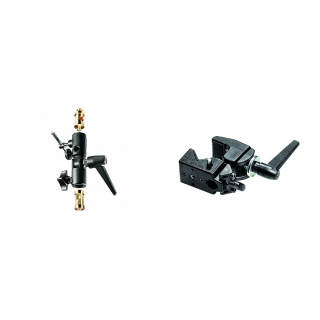 Manfrotto 026 SNODO PORTALAMPADE LITE TITE 026 + Manfrotto 035FTC 035 Super Clamp
senza scatola