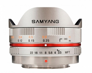 Samyang Ob. 7,5mm F 3,5 M4/3 Silver