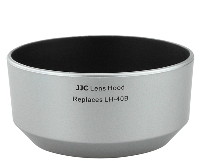 JJC - LH-J40B Silver per 45 1,8 olympus