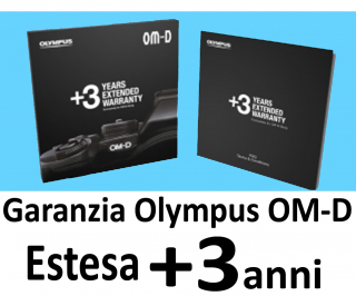 OLYMPUS E-M1 GARANZIA ESTESA
3 YEW (3 ANNI)