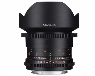 SAMYANG 14MM T3,1 VDSLR CANON UMC II