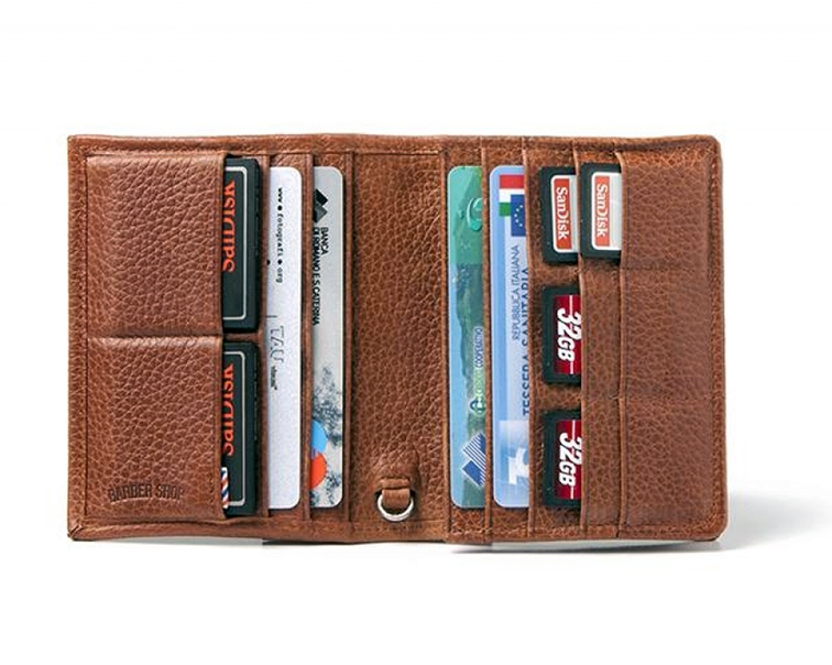 Barber Shop - Fringe - Garained Brown Leather