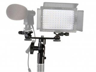 F-System Supporto Esterno Doppio per Microfono/Flash
