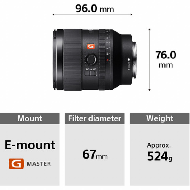 Sony Sony FE 35mm F1.4 G Master