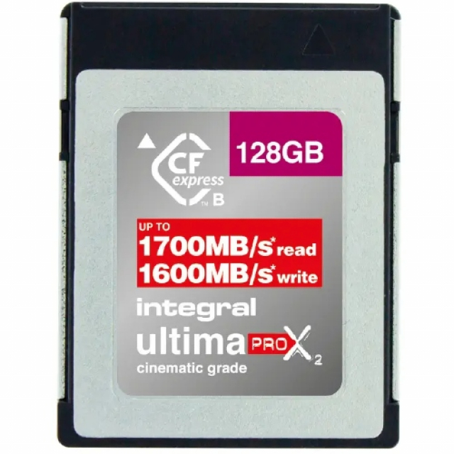 Integral INTEGRAL CFexpress Cinematic Tipo-B 128 Go 1700 Mo/sec 1600 Mo/sec