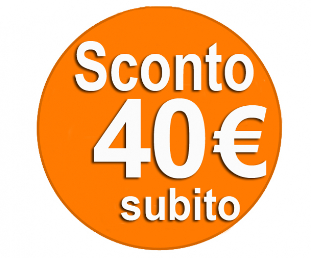  Sconto subito €.40