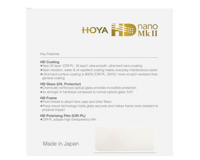 Hoya Hoya Filtro HD nano MkII CIR-PL 72mm