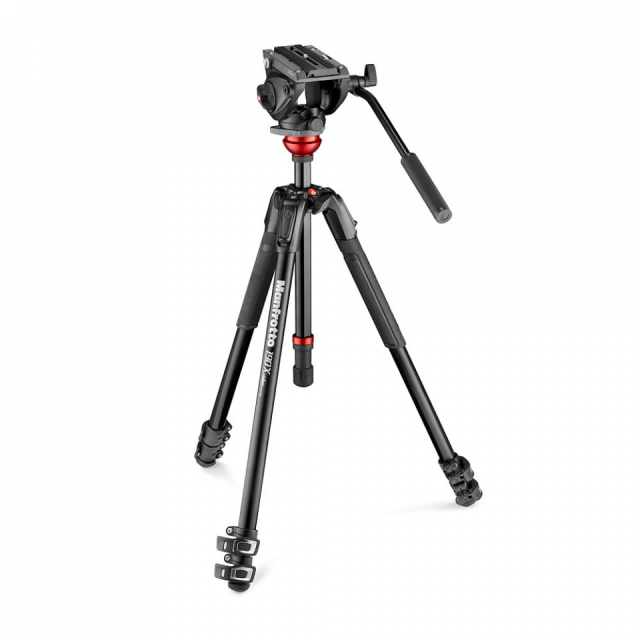 Manfrotto Manfrotto 190X in alluminio + testa MVH500AH