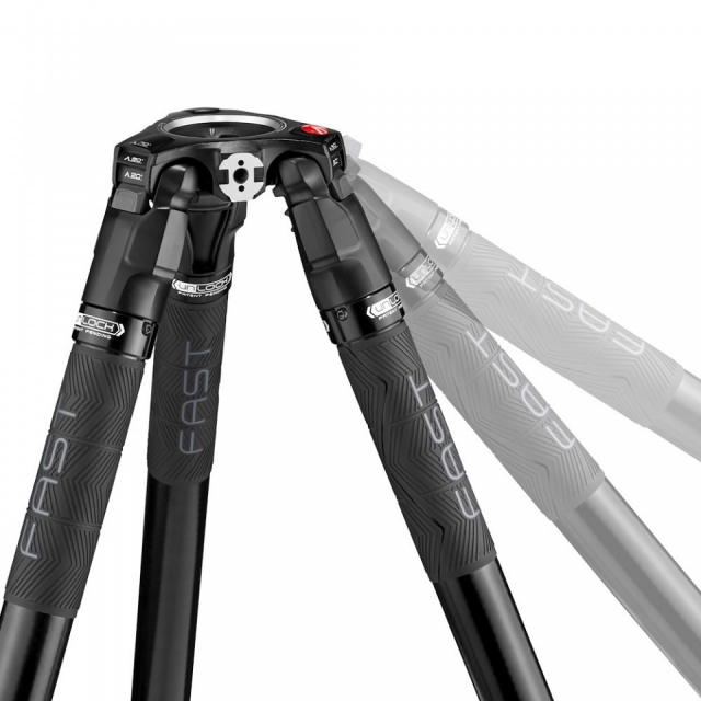 Manfrotto Manfrotto Treppiede 635 Fast Tubo Singolo Fibra di Carbonio