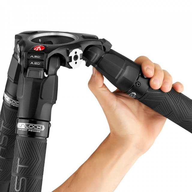 Manfrotto Manfrotto Treppiede 635 Fast Tubo Singolo Fibra di Carbonio
