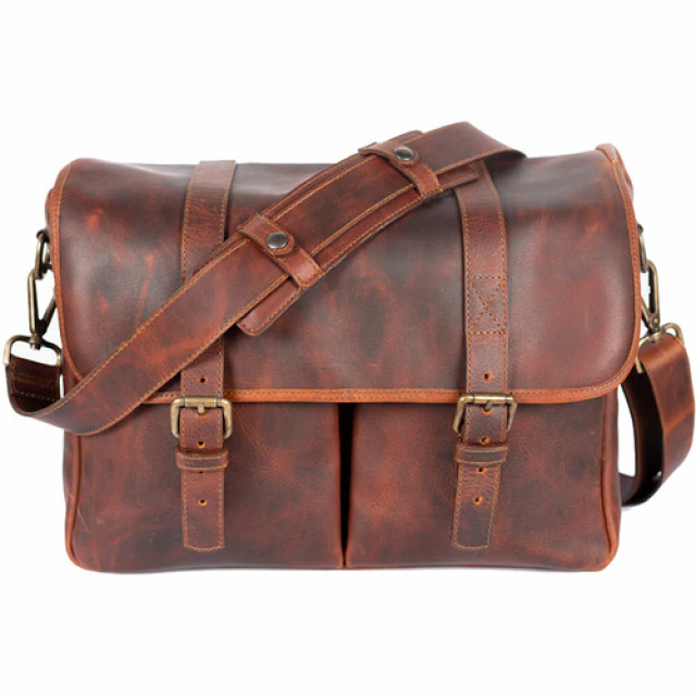 Bronkey Bronkey Roma Leather Camera Bag - Cognac, borsa messenger grande