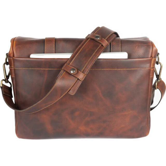 Bronkey Bronkey Roma Leather Camera Bag - Cognac, borsa messenger grande