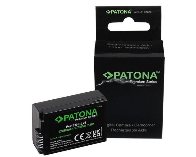 Patona Batteria Patona Premium EN-EL25  1280mAh Nikon Z50 Z FC Z30