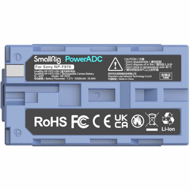 Smallrig SmallRig NP-F970 USB-C Rechargeable Camera Battery 4267