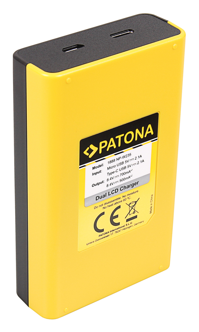Patona Patona Caricabatteria Usb Dual per NP-W235