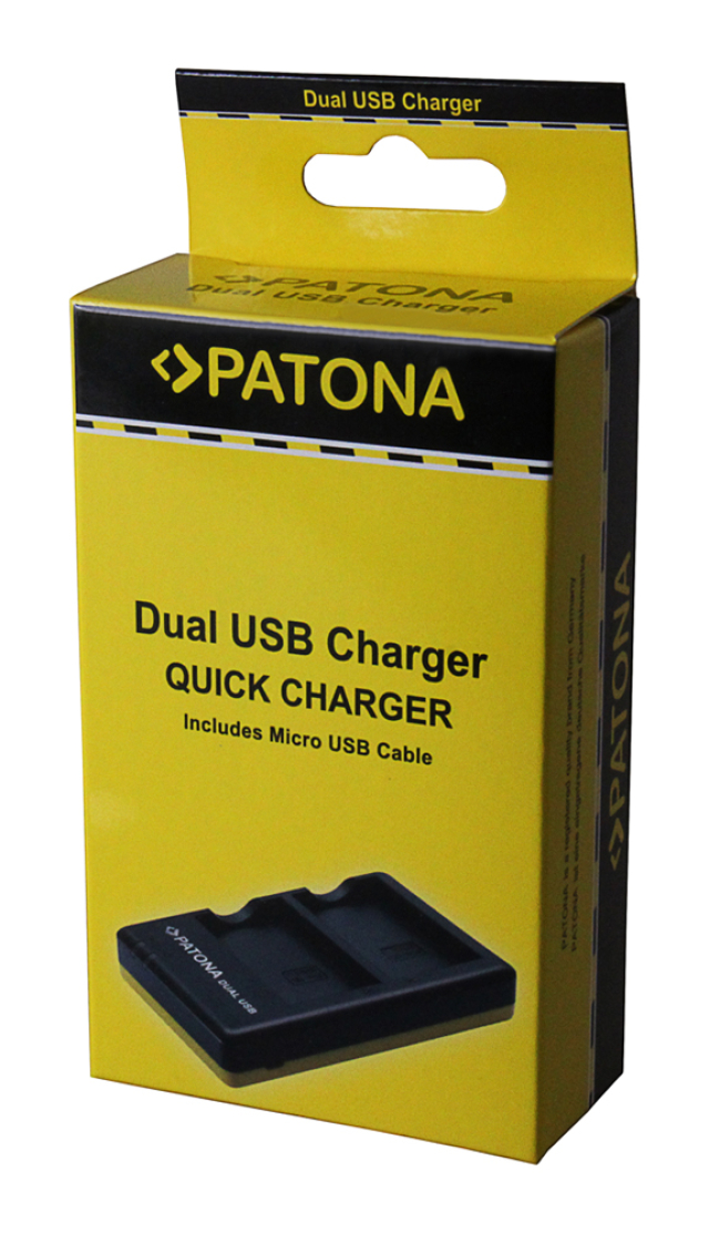 Patona Patona Caricabatteria Usb Dual per Canon NB-13L