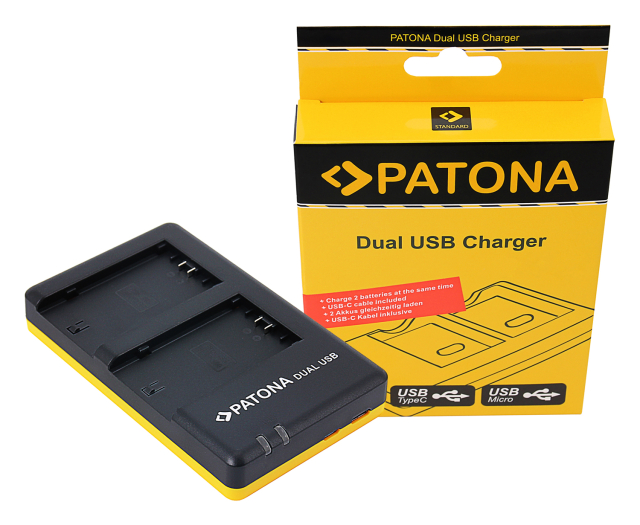 Patona Patona Caricabatteria Usb Dual per Sony NP-FZ100
