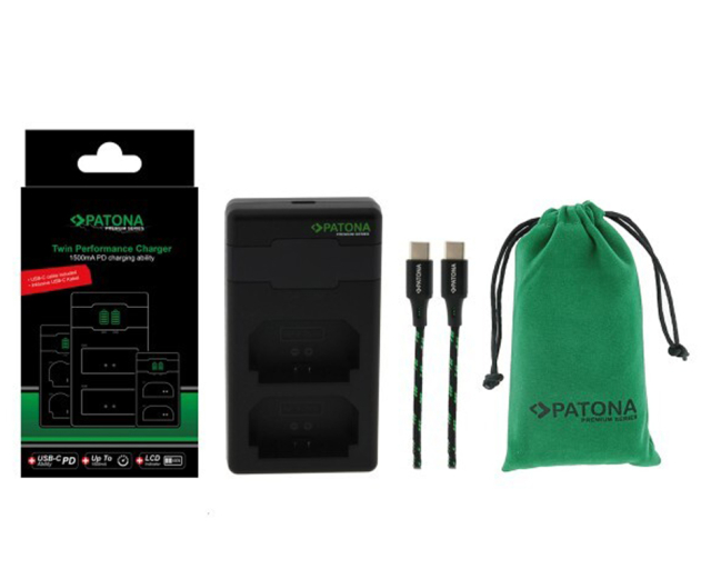 Patona Patona Premium Twin Performance PD Usb-C per Nikon EN-EL15