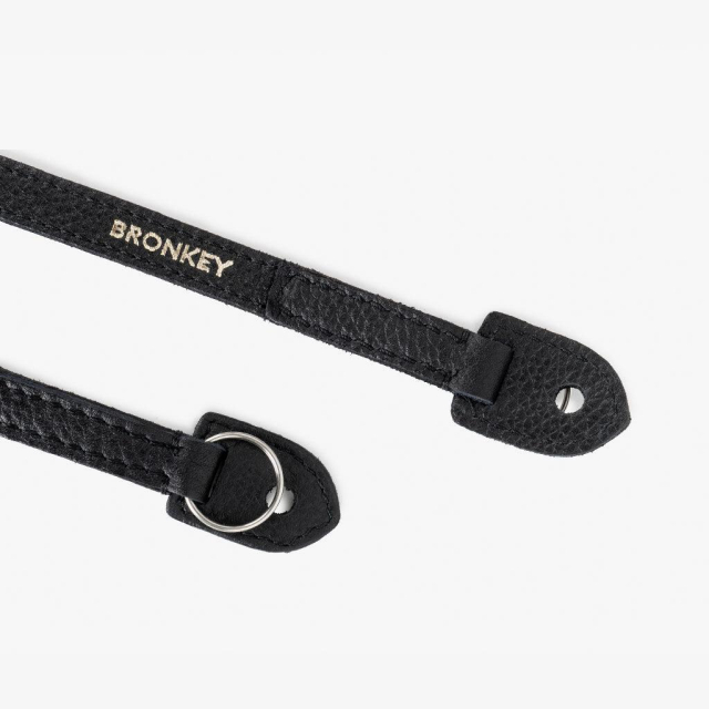 Bronkey Bronkey Roma #101 - Black Leather camera strap