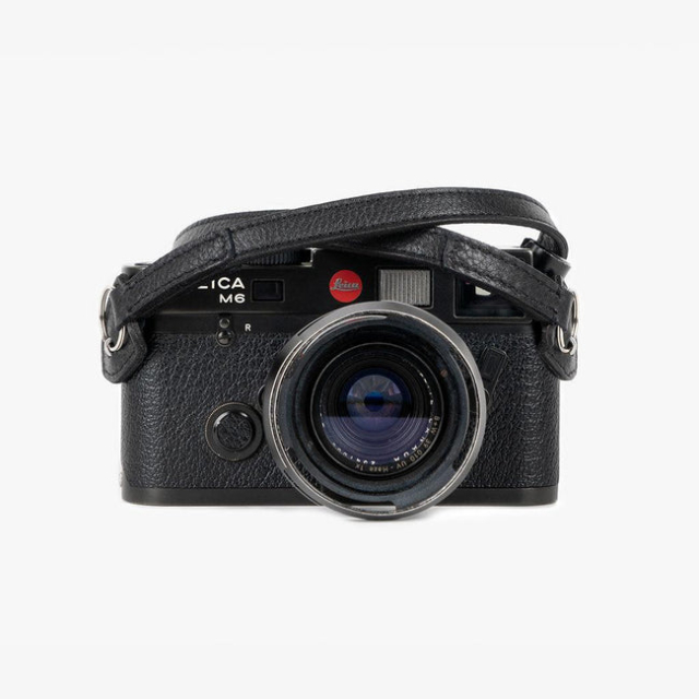 Bronkey Bronkey Roma #101 - Black Leather camera strap