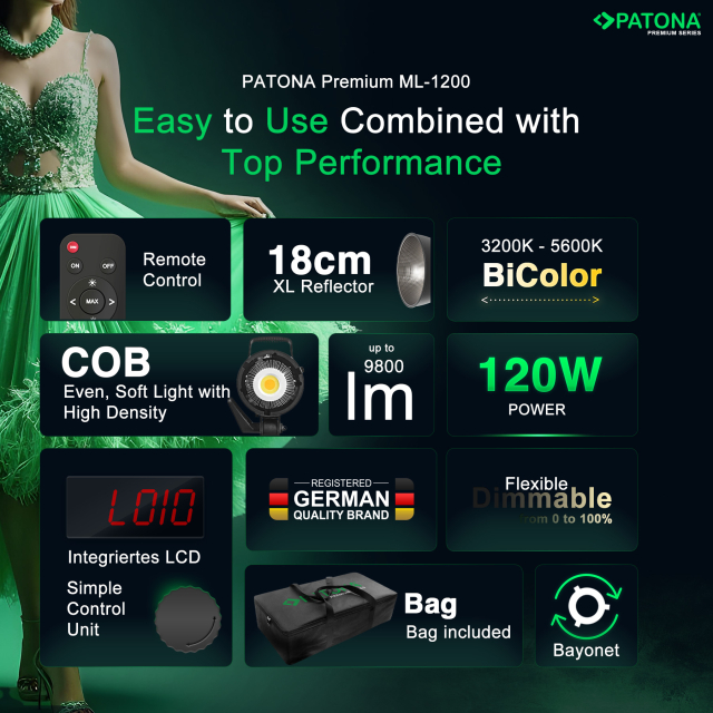 Patona Patona PREMIUM LED ML-1200 BICOLOR CON BORSA