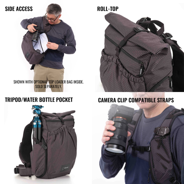 Shimoda Shimoda Side Lite 22 Starter Kit (w/ Medium Top Loader) - Black/White (520-371)