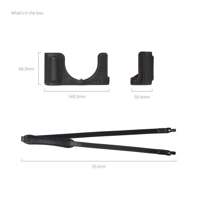Smallrig SmallRig Leather Half Case Kit for Panasonic LUMIX L10(Black)6274