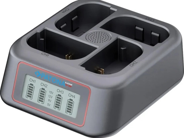 Patona PATONA Platinum USB-C PD QC 4-Port Fast Charger for Canon LP-E6 LP-E6N LP-E6NJ LP-E6P