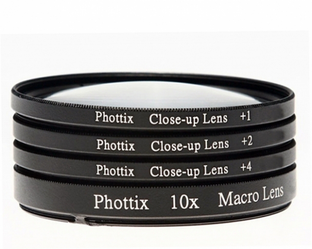 Phottix Objectif macro Phottix 58 mm gros plan +1+2+3/10x