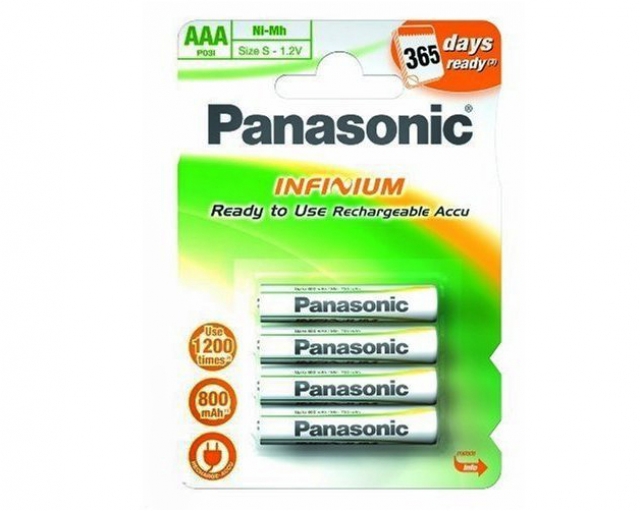 Panasonic lumix PANASONIC 4PZ  AAA NU-MH 800MAH -Ricaricabili