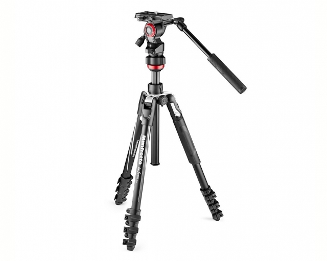 Manfrotto Manfrotto MVKBFRL-LIVE Kit Befree Live Leva con Testa Fluida MVH400AH in Alluminio