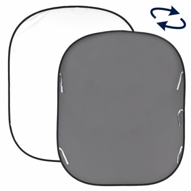 Lastolite Lastolite Fondale richiudibile Bianco / Grigio medio 180 x 215 cm