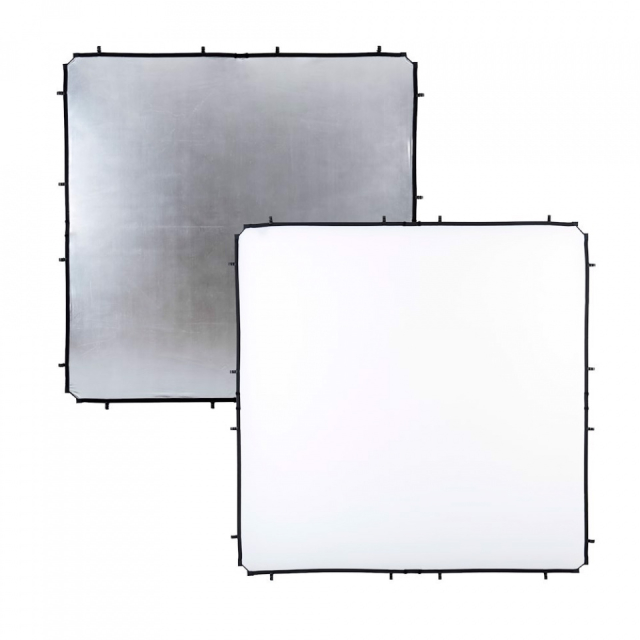 Lastolite Lastolite Tessuto per skylite 2mX2m silver e bianco